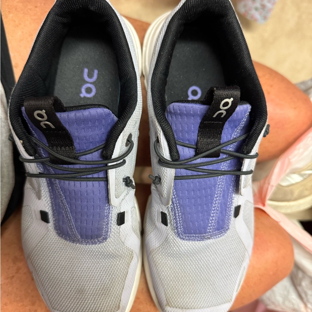 On Running Kids Sneakers - Lavender and Light Gray